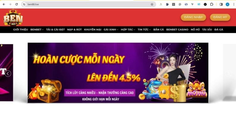 Trang web Ben88.live