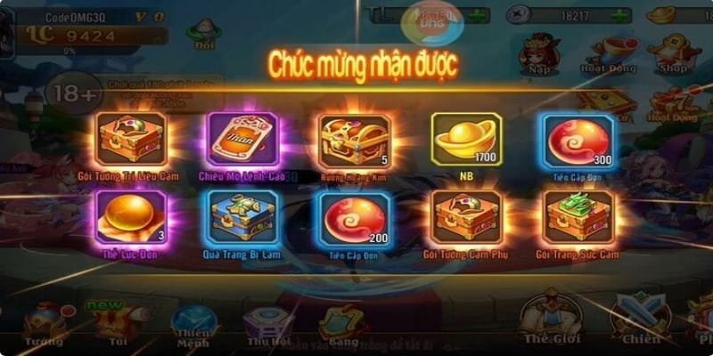 Giftcode cánh cửa mở ra tài nguyên game miễn phí