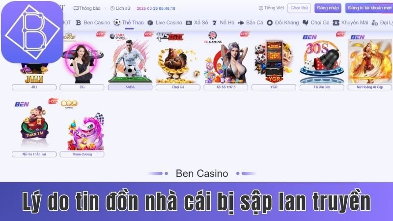 Lý do khiến tin đồn nhà cái bị sập lan truyền